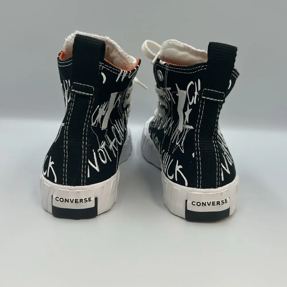 Converse Shoes Kids Size 4 Boys UNT1TL3D Not A Chuck Hi Sneakers 266514C Black